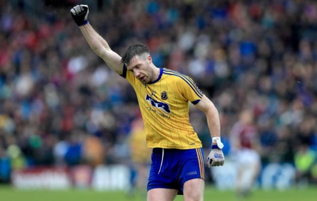 Cathal Cregg celebrates scoring a late point