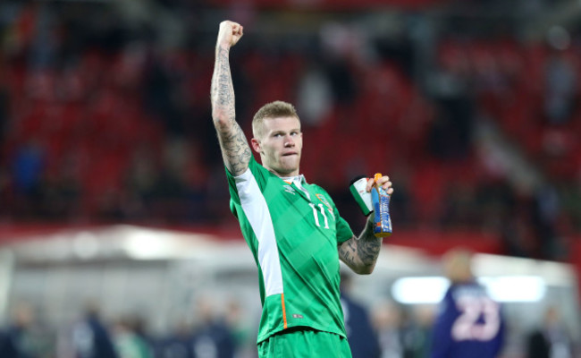 James McClean celebrates the win