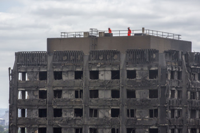 Tower block fire in London