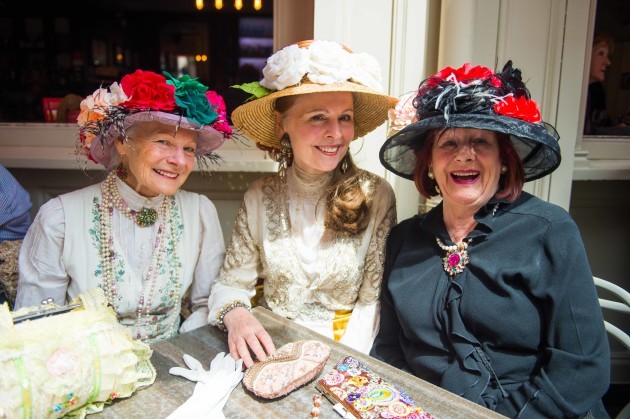 Eileen Fitzsimons. Carole Walshe and Mary O'Carroll enjoying a Bloomsday brunch at The Bailey. Photograph by Ruth Medjber