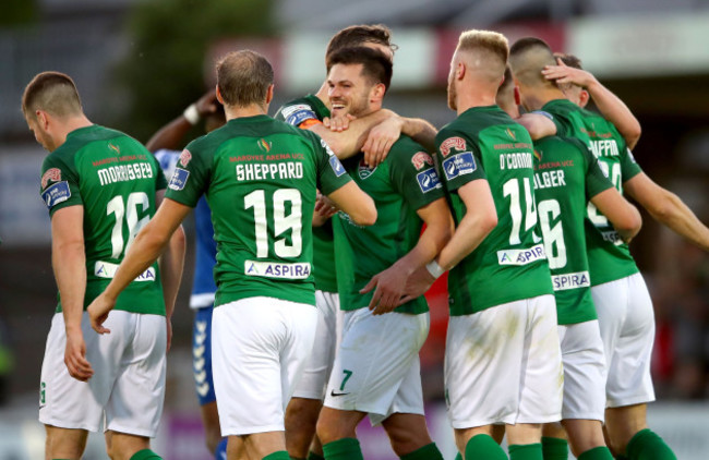 Jimmy Keohane celebrates scoring his sides fourth goal