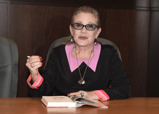 Carrie Fisher Signs Her Book The Princess Diarist at Barnes & Noble at The Grove