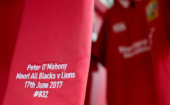 A view of Peter O'Mahony's jersey