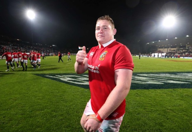 Tadhg Furlong celebrates winning