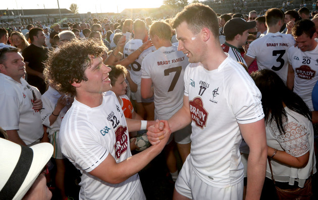 Chris Healy and Fionn Dowling after the game