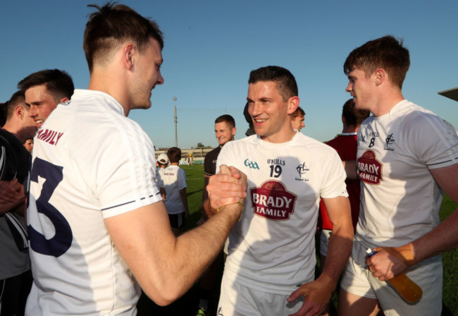 Pascal Connell and Eamonn Callaghan after the game