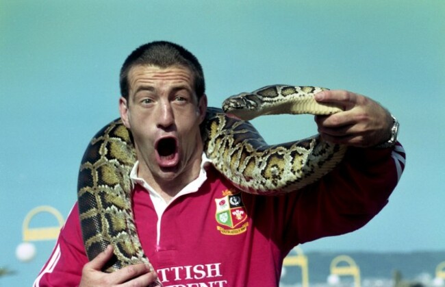 John Bentley with a snake 1997