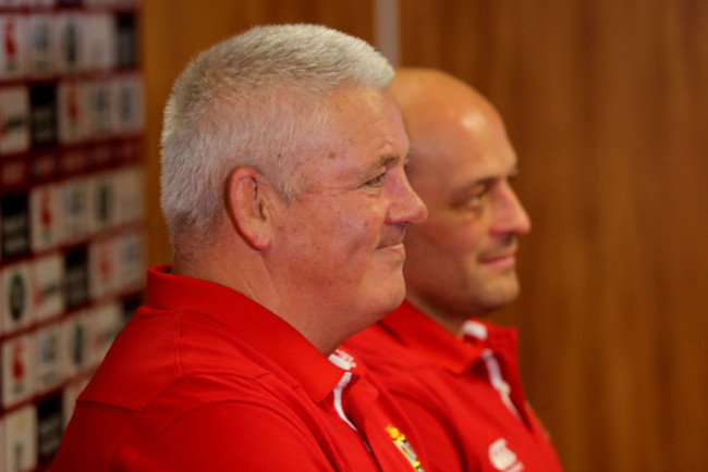 Warren Gatland and Rory Best