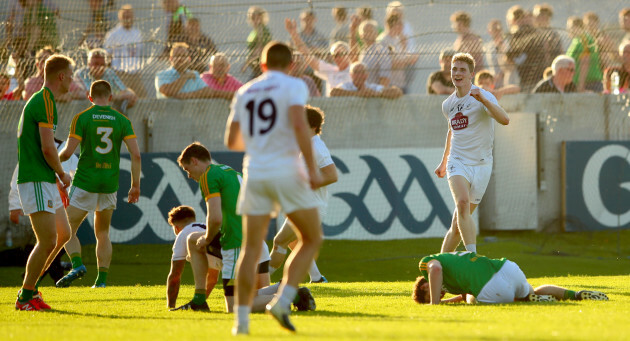 Daniel Flynn celebrates scoring his sides second goal