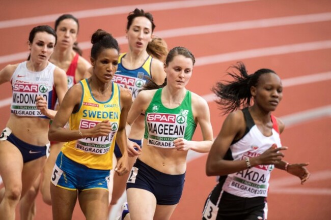 Ciara Mageean on her way to finishing fourth
