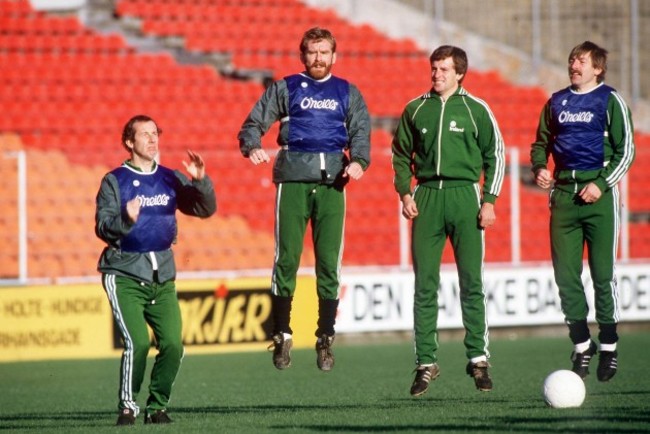 Liam Brady, Tony Grealish, Jim Beglin and Pat Byrne