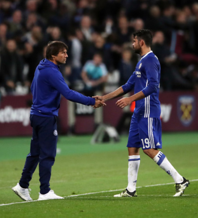 Antonio Conte and Diego Costa File Photo