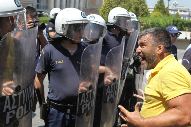 Municipalities Workers Protest In Athens, Greece