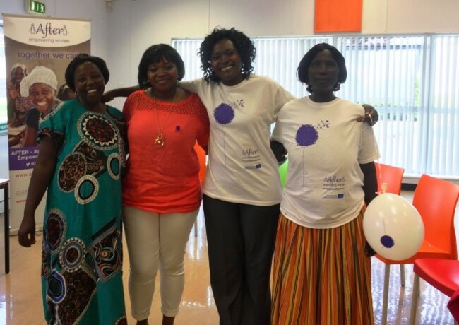 Susan, facilitator Ola, Dinah and Cholonge in Direct Provisison Centre in COrk