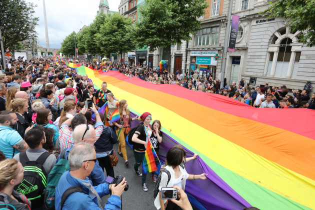 25/6/2016. Gay Pride Parade Dublin. The Gay Pride