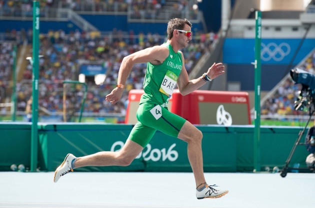 Thomas Barr on his way to finishing fourth