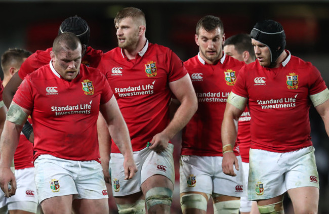 British and Irish Lions Jack McGrath George Kruis Sam Warburton and Sean O’Brien