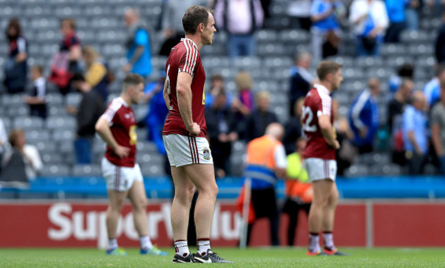 Westmeath players dejected