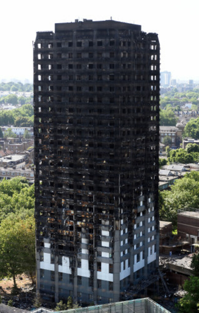 Tower block fire in London