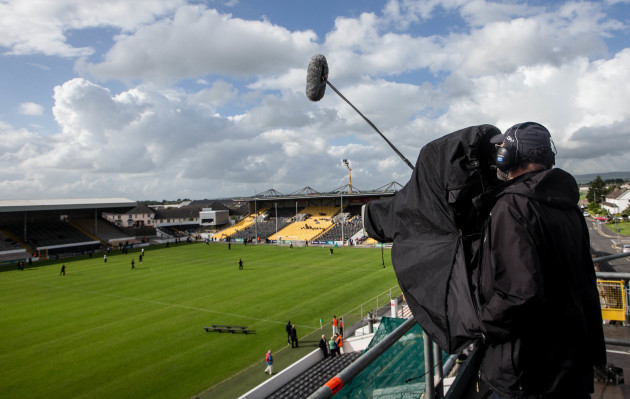 The TV crew at Nowlan Park today
