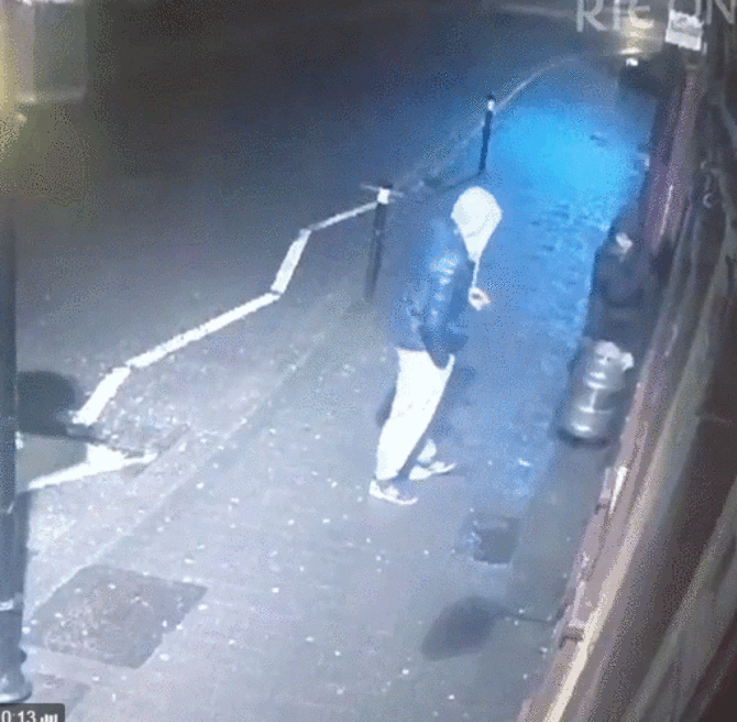 This Crimecall footage of two chancers stealing a keg in Kilkenny is