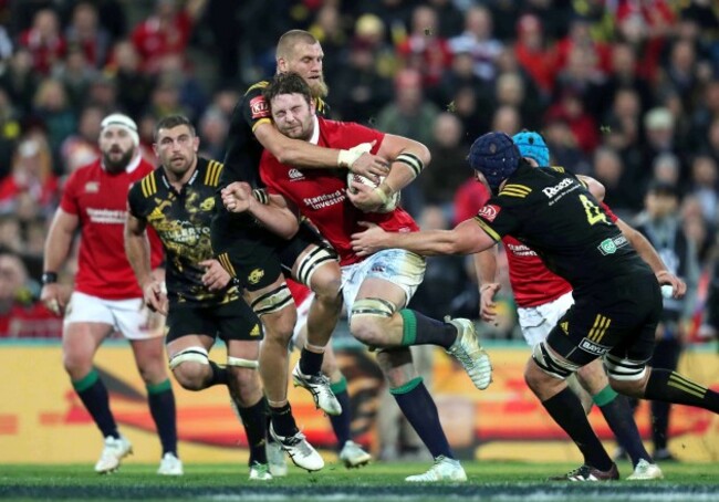Iain Henderson with Brad Shields