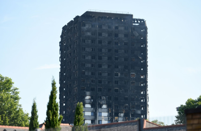 Tower block fire in London