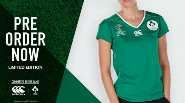 ladies irish rugby jersey