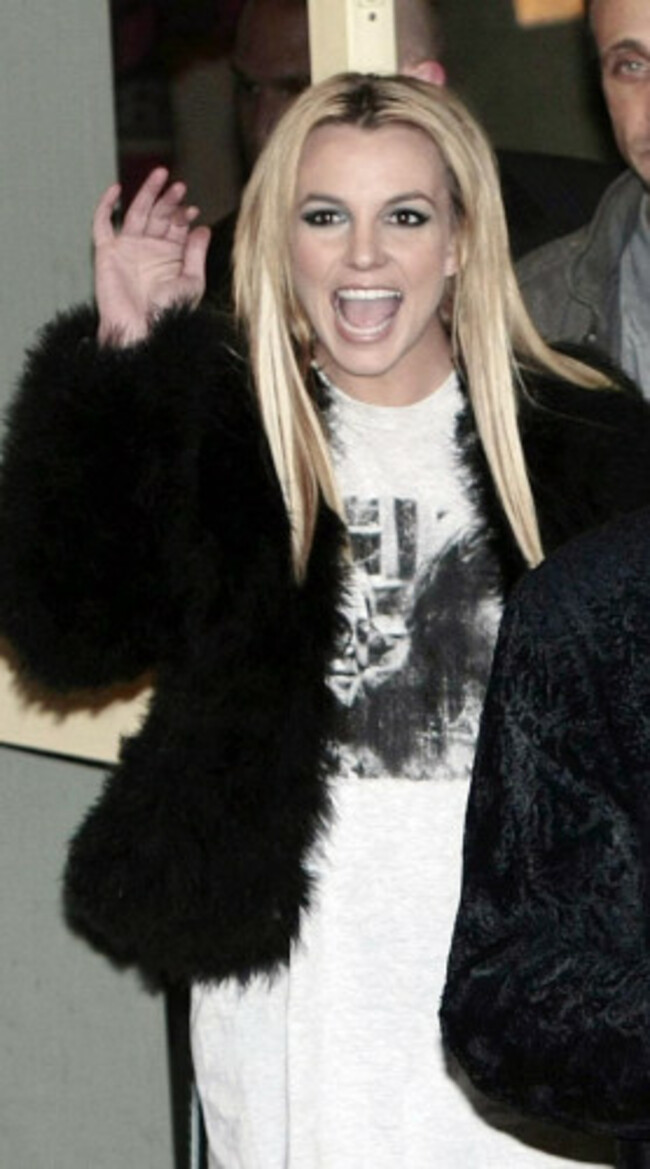 Britney Spears arrives for X Factor filming - London