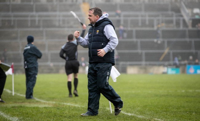 Davy Fitzgerald celebrates a late score