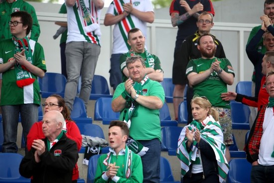 Cork City fans at the game