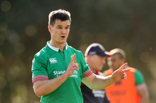 British and Irish Lions Jonathan Sexton during the training