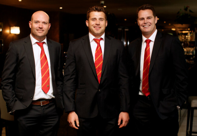 Jacques Nienaber, CJ Stander and Rassie Erasmus