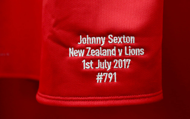 Jonathan Sexton's jersey