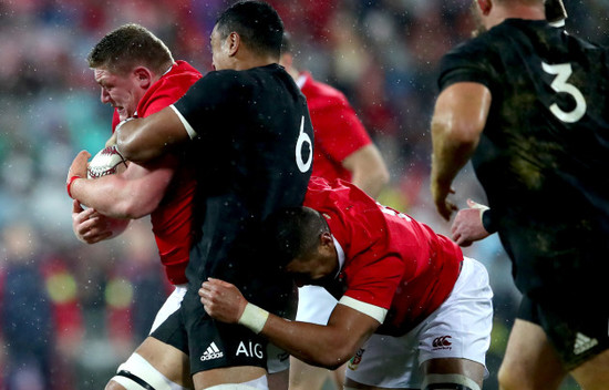 Tadhg Furlong with Jerome Kaino