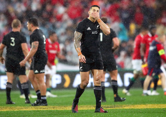 Sonny Bill Williams after being sent off