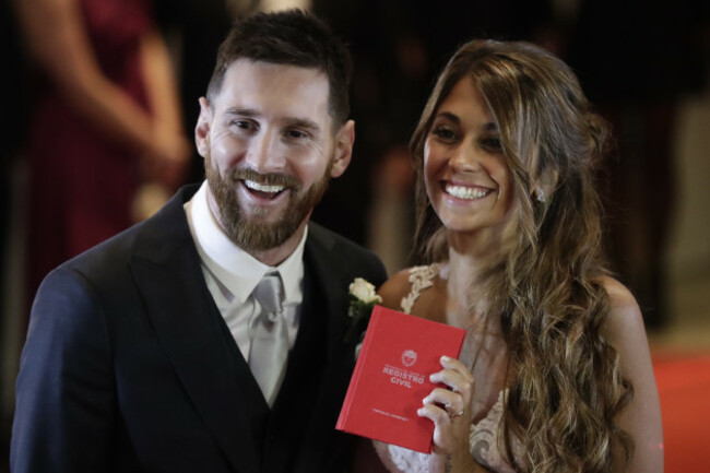 Argentina Soccer Messi's Marriage