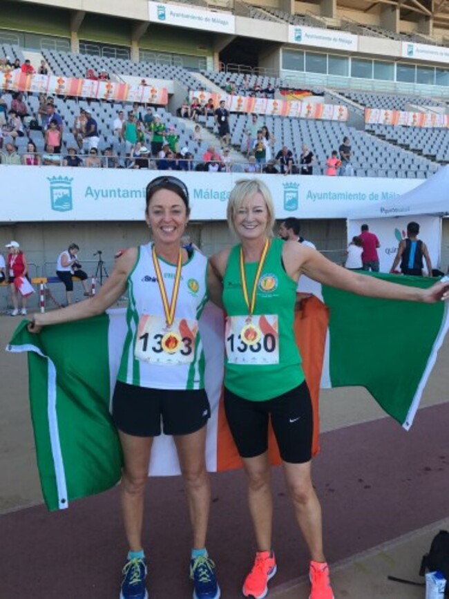 Golden Girls. Sinead McGowan and Michelle Reinhardt after winning their races at the WTG 17