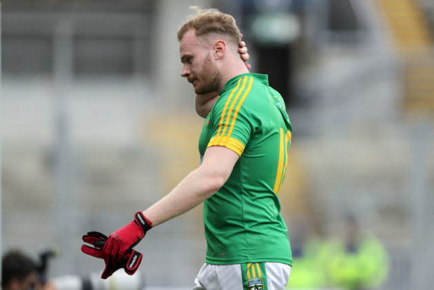 A dejected Sean Tobin of Meath at the end of the game