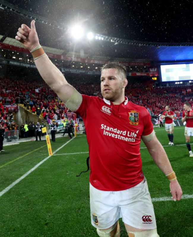 Sean O'Brien celebrates winning