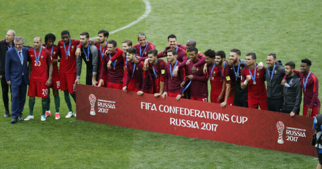 Soccer Confed Cup Portugal Mexico