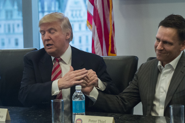 NY:Preseident-elect Trump meets with technology CEOs for roundtable discussion at Trump Tower