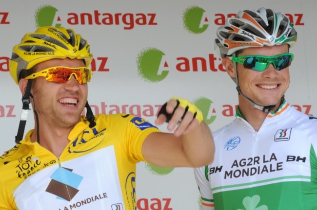 Rinaldo Nocentini and Nicolas Roche