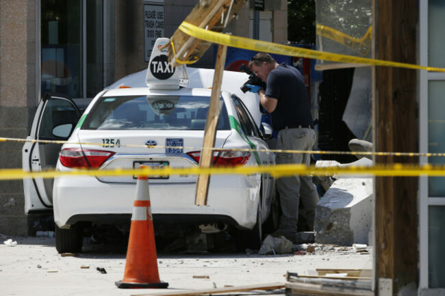 Taxi Hits Pedestrians