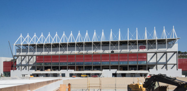 A view of ongoing redevelopment at Pairc Ui Chaoimh