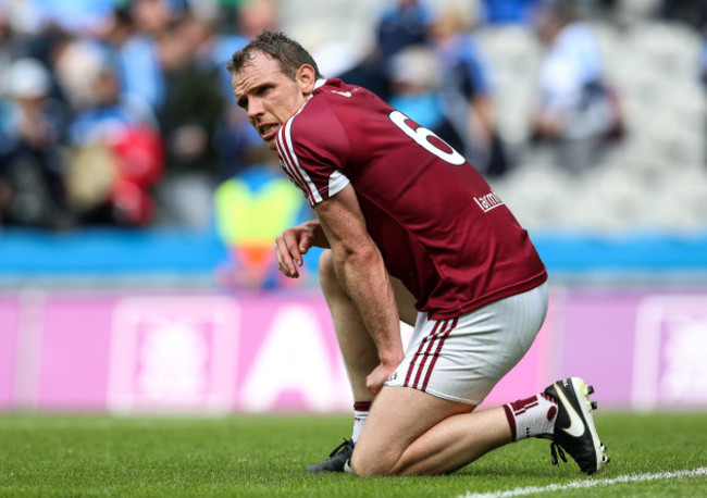 Frank Boyle dejected after the game