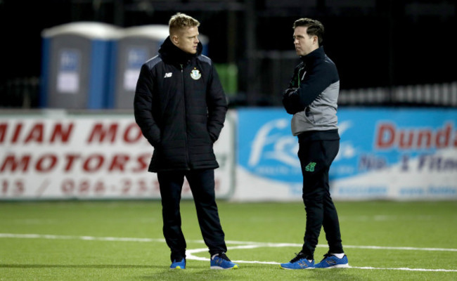 Damien Duff with Stephen Bradley