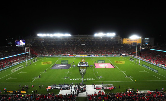 A view of Eden Park before the game