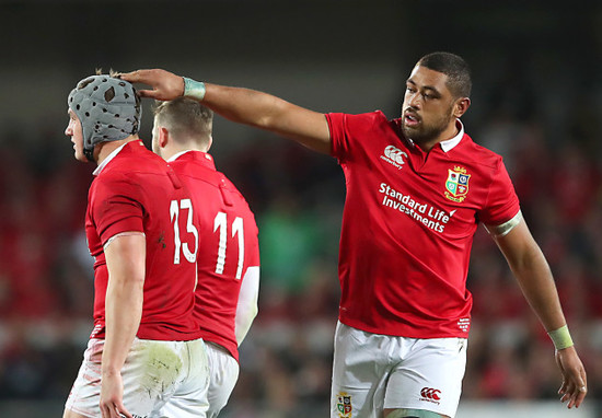 Jonathan Davies with Taulupe Faletau