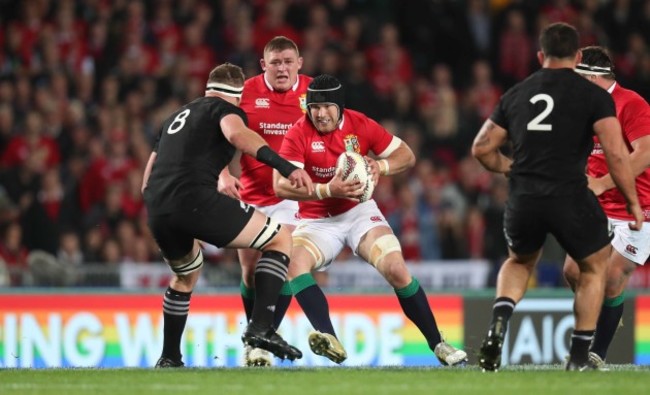 Sean O'Brien with Kieran Read